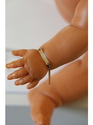 Yenigün Kuyumculuk 14 Ayar Altın Çocuk Künyesi