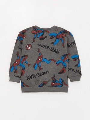 Bisiklet Yaka Uzun Kollu Spiderman Baskılı Erkek Bebek Sweatshirt ve Eşofman Alt 2'li TAKIM_8684136252933_2-3 Yaş