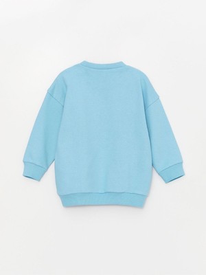 Bisiklet Yaka Uzun Baskılı Erkek Bebek Sweatshirt ve Pantolon 2'li TAKIM_8684136683966_3-4 Yaş