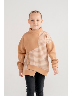 Kız Çocuk Önü Düğmeli Sweatshirt G4521