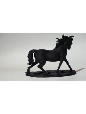 3D Baskı Gezegeni Koşan At Modeli - Dekoratif 3D Maket Hediyelik 15cm