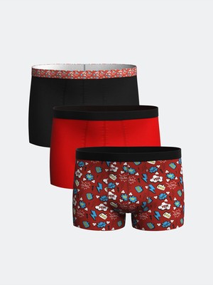 LC Waikiki Standart Kalıp Pamuklu Esnek Erkek Boxer 3'LÜ_8684143093307_L