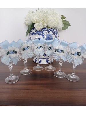 Lohusa Şerbet Kadehi Bardağı Dekoru Süsü, 6 Adet