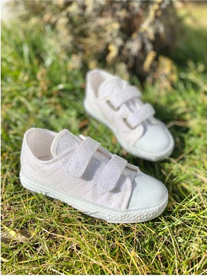 Ns Little Kız Çocuk Işıklı Sneaker, Çocuk Cırtlı Spor Ayakkabı