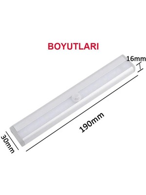 10 LED Pır Ampul Hareket Sensörlü Akıllı Işık Aydınlatma