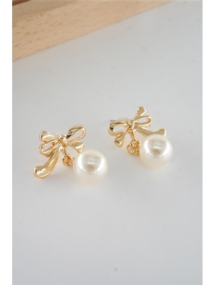 Kadın Özel Tasarım Suni Incili Küpe