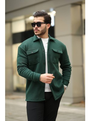 Eg38 Mrs 3 Iplik Cepli Gömlek Zümrüt Yeşili