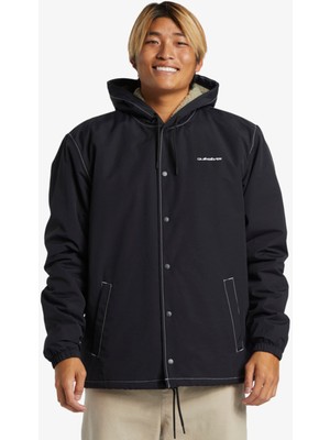 Quiksilver Siyah Erkek Mont EQYJK04110RAIN Cloud Warm Hooded Co