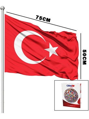 Türk Bayrağı Alpaka Kumaş 50X75CM (4764)