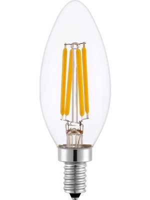 Lambam Rustik Edison Tip Flamanlı LED Ampul Gün Işığı 4W 3200K E14