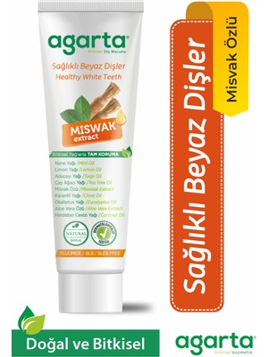 Agarta Doğal Misvak Özlü Diş Macunu 100 Ml