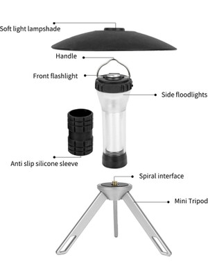 Humble Manyetik Acil Asılı Çadır Lambası ile Çok Fonksiyonlu Kamp Işık Taşınabilir Açık Fener (Yurt Dışından)