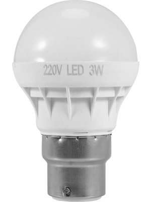 Humble B22 Enerji Tasarruflu LED Ampul Işık Lambası 220V 3W Soğuk Beyaz Yeni Taklit Seramik) (Yurt Dışından)