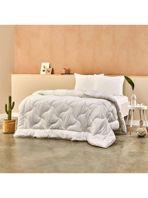 Store Elegance Düz Dış KUMAŞ: Pamuk, Iç Dolgu: Mikrojel Yorgan, Beyaz, Çift Kişilik