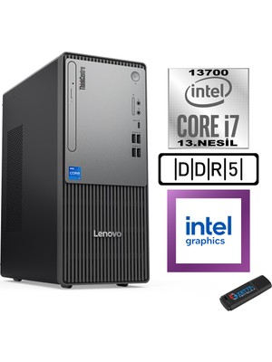 Lenovo Thinkcentre Neo 50T Gen5 Intel Core I7 13700 16GB Ddr5 1tb SSD Freedos Intel UHD 770 12UB000LTRF03+ZETTA Flash Bellek
