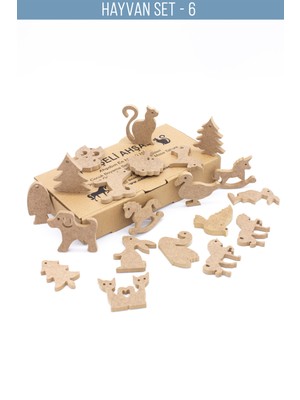 Neşeli Ahşap Ahşap Hayvan Figürleri 6 mm . Okul Öncesi Etkinlik. Ahşap Oyuncak Boyama. Kapı Duvar kapak süsleri.