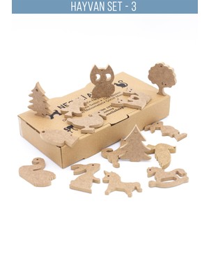 Neşeli Ahşap Ahşap Hayvan Figürleri 6 mm . Okul Öncesi Etkinlik. Ahşap Oyuncak Boyama. Kapı Duvar kapak süsleri.