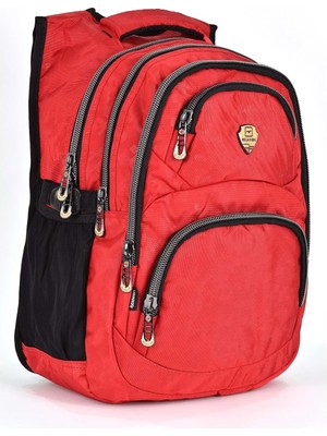 Konfores 1550-2226 Unisex Anatomik Yarasa Sırt Okul Çantası - NKT01550-KIRMIZI-TEKEBAT