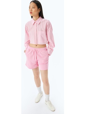 Koton Cep Detaylı Beli Bağcıklı Rahat Kalıp Şort