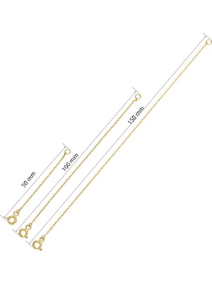 Nereze 925 Ayar Gümüş Uzatma Zinciri ( Bileklik, Kolye, Halhal, Şahmeran Kullanımına Uygun)