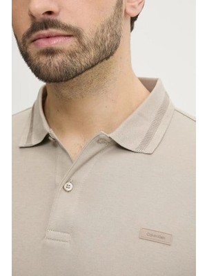 Calvin Klein Lıquıd Touch Texture Collar Polo