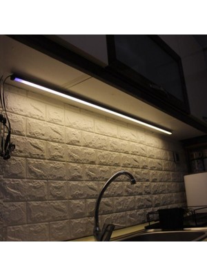 Rultech Dokunmatik 120CM Gün Işık Tak Çalıştır LED Işık Mutfak, Dolap, Tezgah Altı, Duvar Dekoratif Gece Lamba