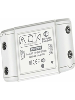 Ack Wi-Fi Akıllı Anahtar AY26-01010