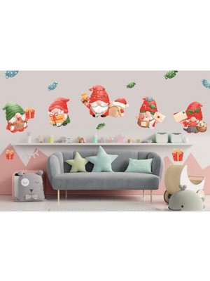 Tekno Trust Şanslı Yılbaşı Hediyesi ve Şekerler Içeren Özel Duvar Çıkartması 110 cm x 130 cm