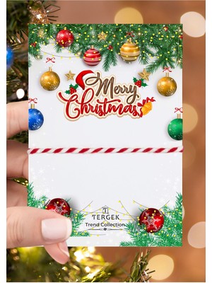 Tekno Trust Merry Christmas Yılbaşı Kartlı Hediyelik 2025 Yeniyıl Noel Ip Şans Bileklik