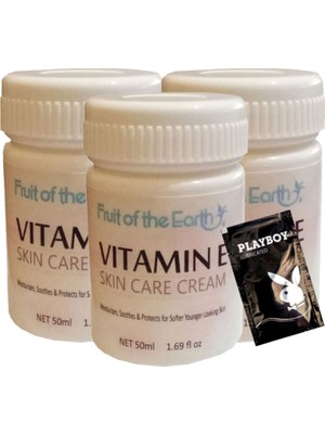 Fruit Of The Earth Skin Care 3x Adet Cream 50 ml Antıagıng Krem SNMP20409 + 1 Adet Jel Hediye