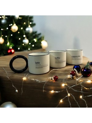 Mien Halka Kulplu Premium Dıctıonary Kupa 3lü Set