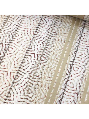 Kahve Yıldız Nevresimlik Poplin Kumaş-Vrgld