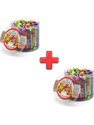 Tayaş Miniyum Karışık Meyveli Yumuşak Şeker Pvc Kutu 804 gr 2'li Paket