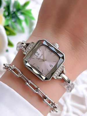 Coliseum Özel Tasarım Vintage Seri Kadın Kol Saati+ Bileklik Hediyeli CL8458.M9