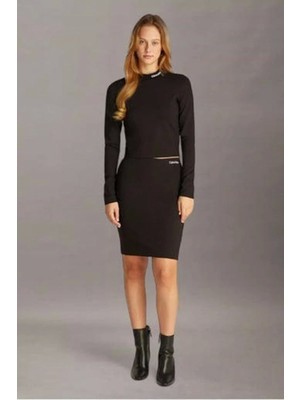 Calvin Klein Mılano Logo Elastıc Skırt