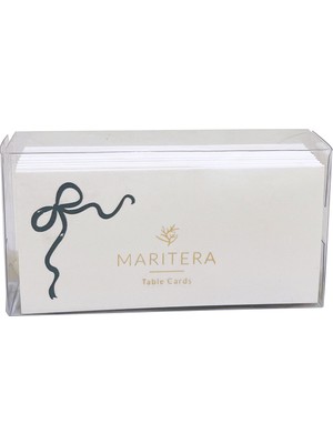 Marıtera Bow Isim Kartı 9 x 4,5 Çiçek