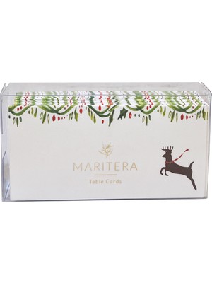 Marıtera Christmas Deer Isim Kartı 9 x 4,5 Geyik