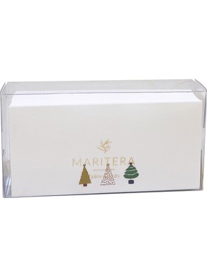 Marıtera Christmas Tiny Trees Isim Kartı 9 x 4,5 Üç Ağaç