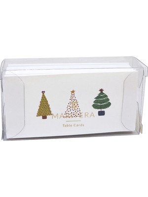 Marıtera Christmas Tiny Trees Isim Kartı 9 x 4,5 Üç Ağaç