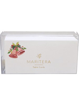 Marıtera Christmas Bell Isim Kartı 9 x 4,5 Çam Ağacı