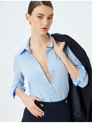 Koton Regular Fit Uzun Kollu Basic Gömlek