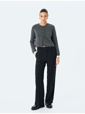 Koton Cepli Nervür Detaylı Düz Paça Kumaş Pantolon