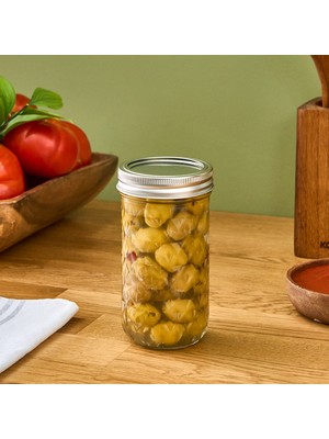 x Refika Boyunsuz Baklava Desen Kavanoz 500 Ml