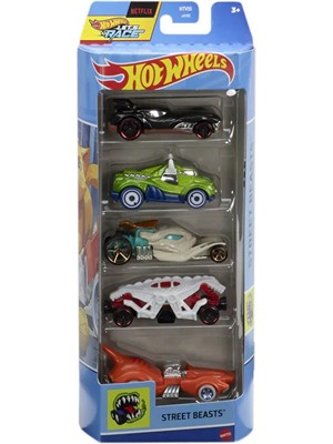 Hot Wheels Beşli Araba Seti Street Beasts HTV55