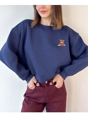 Teddy Işlemeli Sweatshirt