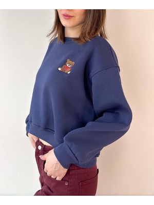 Teddy Işlemeli Sweatshirt