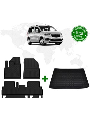 Opel Combo 4d Havuzlu Paspas ve Bagaj Havuzu 2019 Model ve Sonrası
