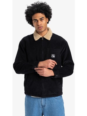 Quiksilver Siyah Erkek Mont EQYJK04064DNA Sherpa Harrıngton Jac