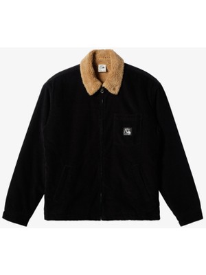 Quiksilver Siyah Erkek Mont EQYJK04064DNA Sherpa Harrıngton Jac