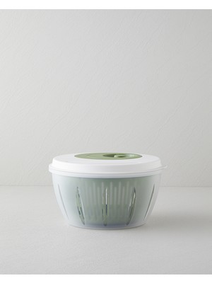 English Home Alexi Plastik Salata Kurutucu Mutfak Gereci 25,6X25,6X14,2 cm Yeşil